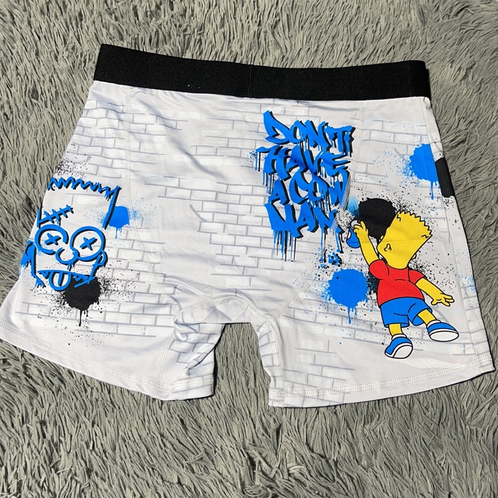 π©π©The Simpsons Bart Graffiti Men Boxersπ©π© - Picture 4 of 5